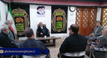 دیدار رئیس و اعضای دفتر نظارت شورای نگهبان با آیت الله مغیثه عضو محترم مجلس خبرگان رهبری و امام جمعه ی شهرستان سبزوار