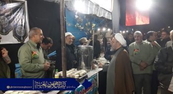 بازدید حضرت آیت الله مغیثه از موکب علی‌ بن‌ موسی‌ الرضا (ع)