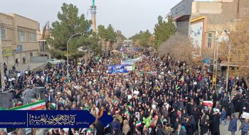 حضور حماسی مردم شهرستان سبزوار در راهپیمایی ۲۲ بهمن با حضور عضو مجلس خبرگان رهبری و امام جمعه محترم سبزوار