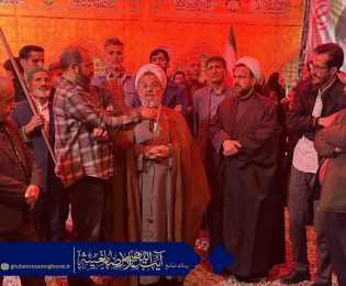 بازدید عضو مجلس خبرگان رهبری و امام جمعه ی سبزوار از موکب مردمی چهارراه بعثت