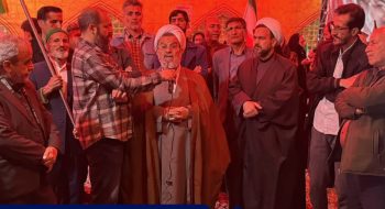 بازدید عضو مجلس خبرگان رهبری و امام جمعه ی سبزوار از موکب مردمی چهارراه بعثت