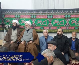 مراسم اربعین رهبر شهید در شهرستان فیروزه ی نیشابور