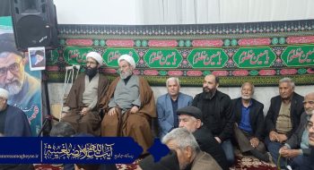مراسم اربعین رهبر شهید در شهرستان فیروزه ی نیشابور