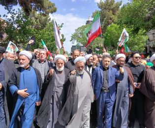 مراسم اجتماع و دسته روی صادقیان